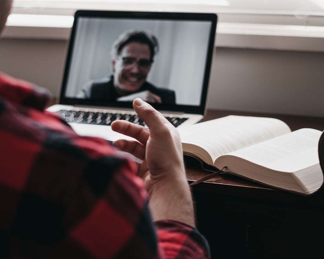 About Online Video Call with Bible on Table